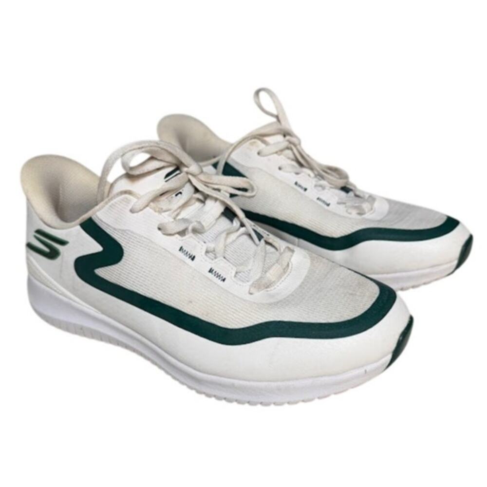 Skechers GOgolf Men's Flight Lace Up Spikeless Golf Shoes White Sneaker Size 9.5